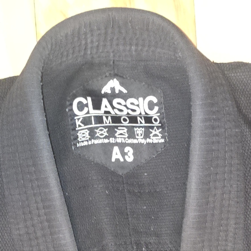 Classic Kimono A3 Black BJJ Gi